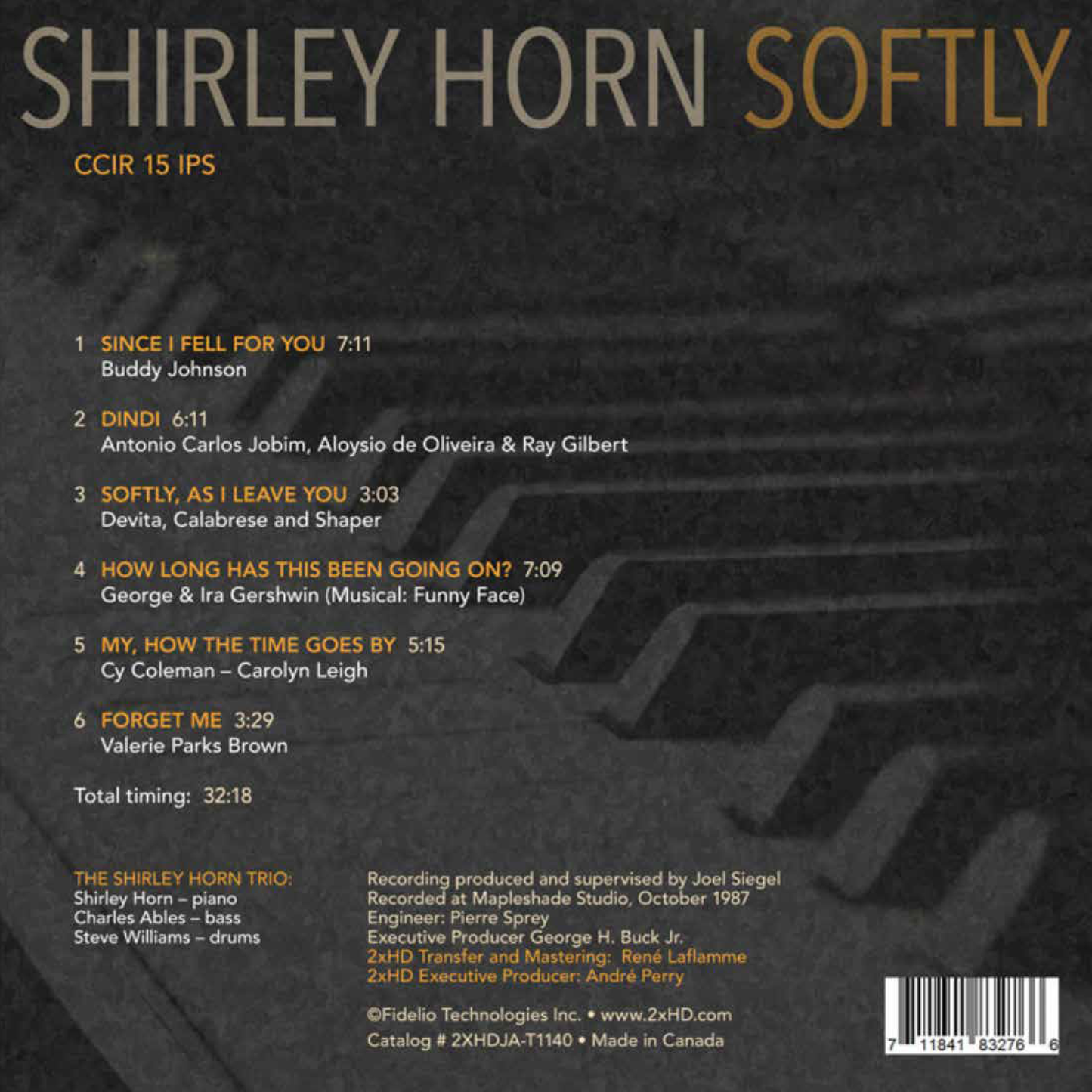 Shirley Horn: Softly / Reel-to-reel