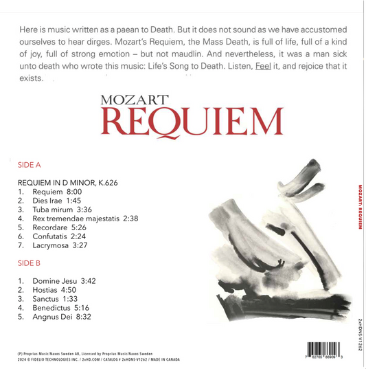 Mozart - Requiem Deluxe 200g Vinyl, Single Disc 33 ⅓ RPM