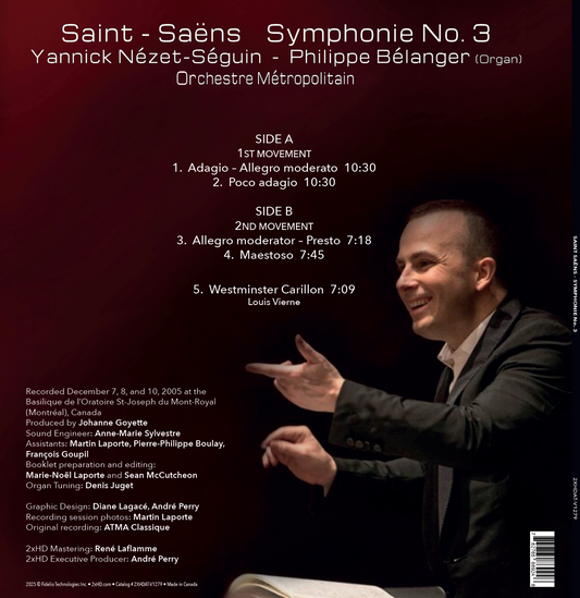 Symphonie no. 3 de Saint Saëns / Vinyl