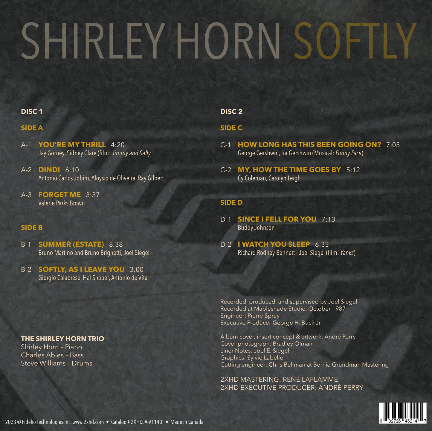 Shirley Horn: Softly / Vinyl