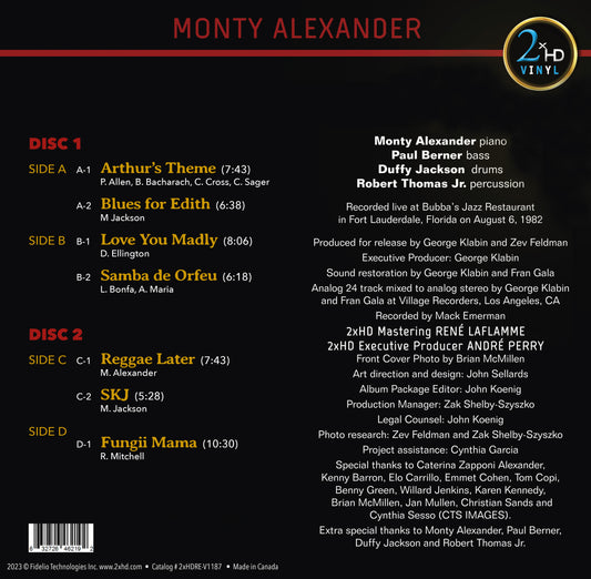 Monty Alexander - Love You Madly / 45rpm Double-Album / Vinyl