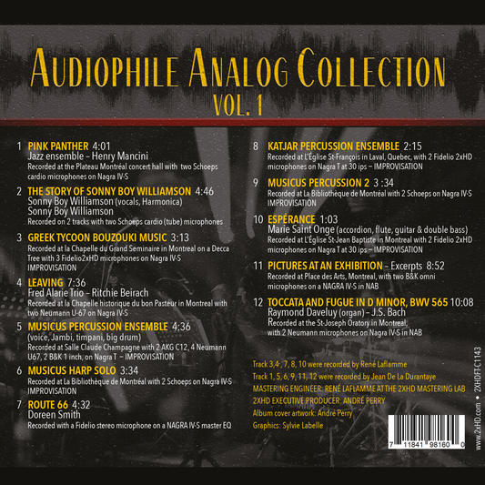 Audiophile Analog Coll. Vol. 1 / CD - 'temporarily out of stock'