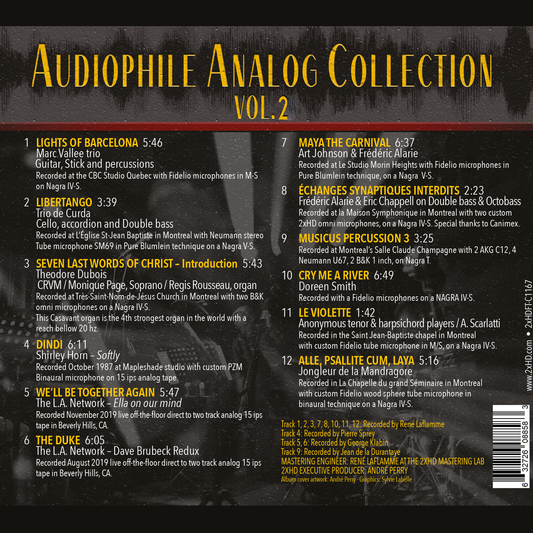 Audiophile Analog Coll. Vol. 2 / CD - 'temporarily out of stock'