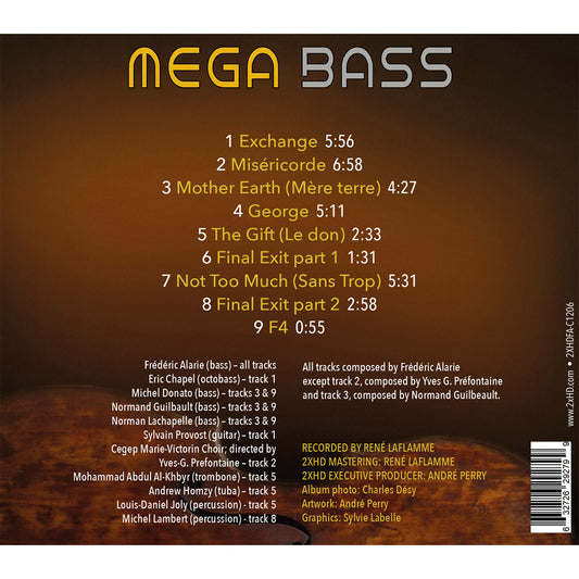 Frederic Alarie - Mega Bass / CD 'temporarily out of stock'